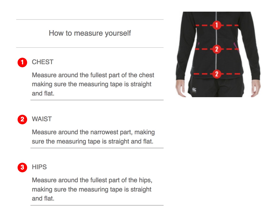 Canterbury Measurement Guide Canterbury Measurement Guide