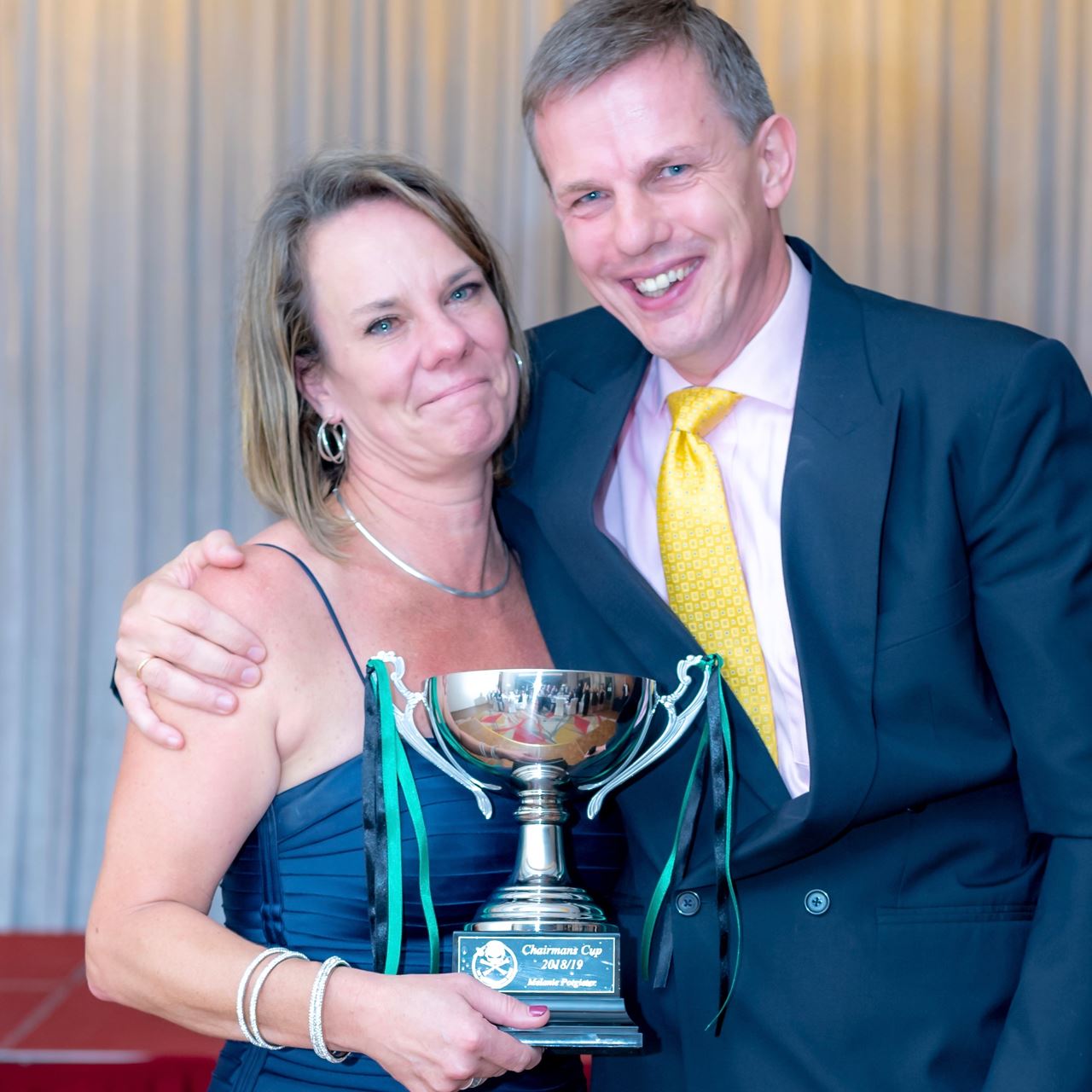 Mel Potgieter, Netball, receives the Chairman's Cup.