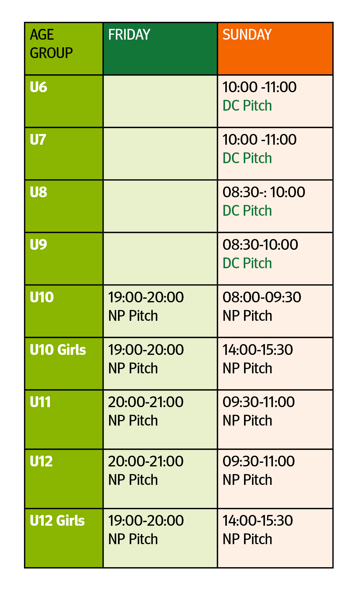DB Pirates Mini SChedule 20:21 DB Pirates Mini SChedule 20:21