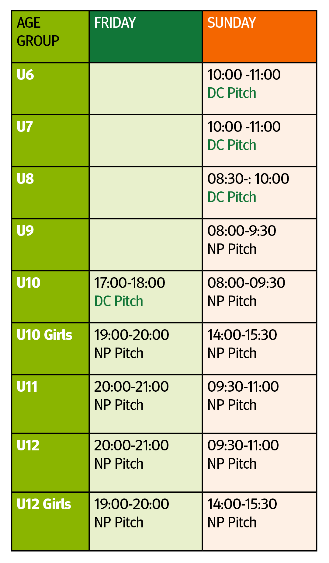 DB Pirates Mini SChedule 20:21 DB Pirates Mini SChedule 20:21
