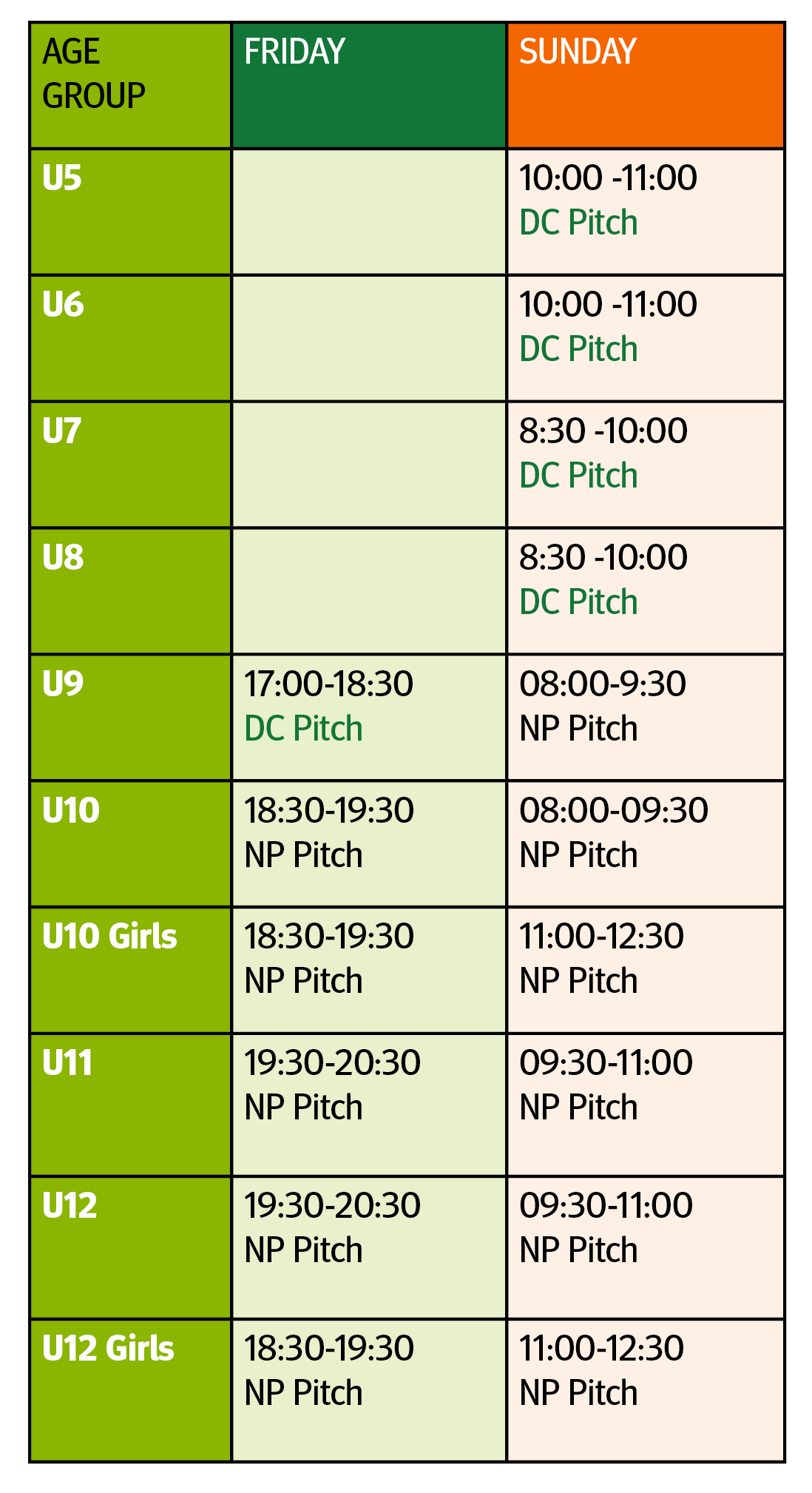 DB Pirates Mini SChedule 22:23 DB Pirates Mini SChedule 22:23